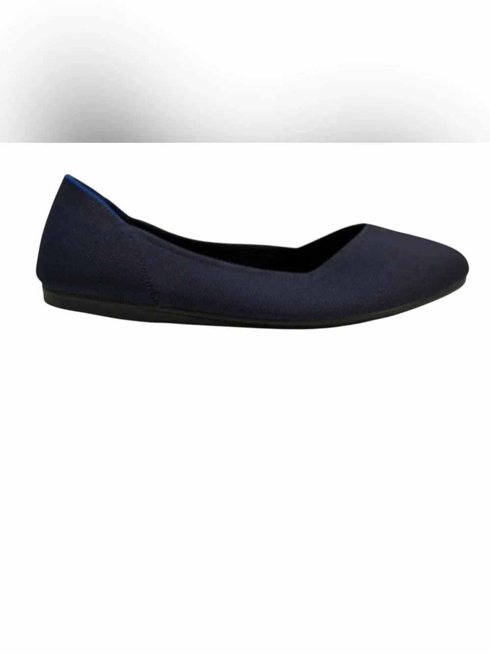 Rothy’s The Flat Navy Knit Ballet Flats Women’s 7.5 EUC Washable